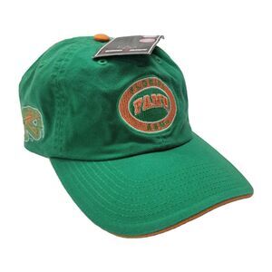 Florida A&M FAMU Rattlers Green and Orange‎ Unstructered Dad Hat Cap Team Pride